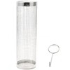 Stainless Steel Cylindrical BBQ Basket Reusable Round Grill Net, Perfect