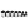 Powerbuilt 3/8-Inch Drive Universal Socket Set, 7 Piece, Fits SAE