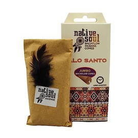 Palo Santo Jumbo Backflow Incense Cones -2cm x 7cm (Pack of 12) - Premium Aromatic Relaxation - Perfect for Home & Office Decor