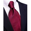 Barry.Wang Plaid Ties Mens Silk Necktie and Tie Clip Checkered