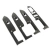 4 Pcs Door Window Control Panel Cover Carbon Fiber Style