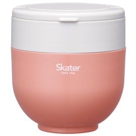 Skater LDNO6AG Insulated Lunch Jar, 19.4 fl oz (540 ml), Includes Folding Handle, Antibacterial, Terracotta Orange