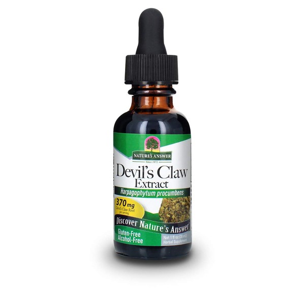 Nature's Answer Devil's Claw Root Alcohol Free Extract 1 Fluid Ounce | Supports Joint Function | Promotes Muscle and Bone Function