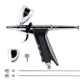 Gaahleri Airbrush Double Action Trigger Type Advanced Series GHAD-68 (Self-centering Insertion Nozzle Structure) Nozzle Diameter 0.38 & 0.5mm for Model Painting