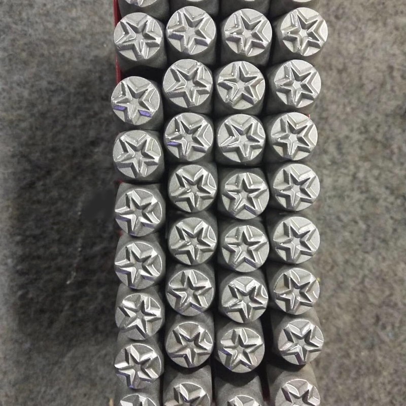 Ousidiman Set Of 3 Star Shaped Metal Punches Stamps Practical