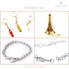 BEADNOVA 10mm Jump Rings Silver Jewelry Jump Rings for Jewelry