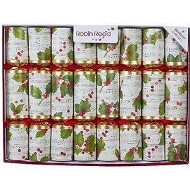 Olde English Crackers Concerto Holly Christmas Party Favors - Set of 8 Music Favors containing Toy Horns and Sheet Music for Playing Your own Holiday Music