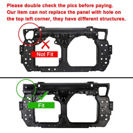 ECOTRIC Radiator Center Core Support Compatible with 2003-2007 Nissan 350Z Radiator Bracket Replacement for 62510-CD100 Radiator Support