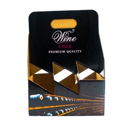 Brand: Reliance Packaging Inc. Printed Wine Carrier 6 Pack – Premium Quality Cardboard Wine Carrier 6 Bottles for Effortless Transportation of Your Favorite Wines (10 pack)