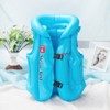 2 Pack Beautiful Color Comfortable Training Inflatable Kids Armbands (Blue