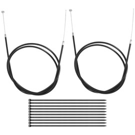 HAUERTZX 2-Sets 60'' Universal Throttle Cable with 1/4'' Barrel End Repalcement for Minibike Go Kart Go-Cart Mini Bike ATV Cycle Parts