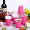 Kochorie 200 Pack Hot Pink Disposable Plastic Cups 12 Ounce