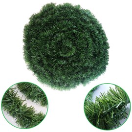 LOKIPA Christmas Green Garland Decorations,50Feet/15.5 M Home Garden Artificial Greenery Decorations for Christmas Holiday Decoration