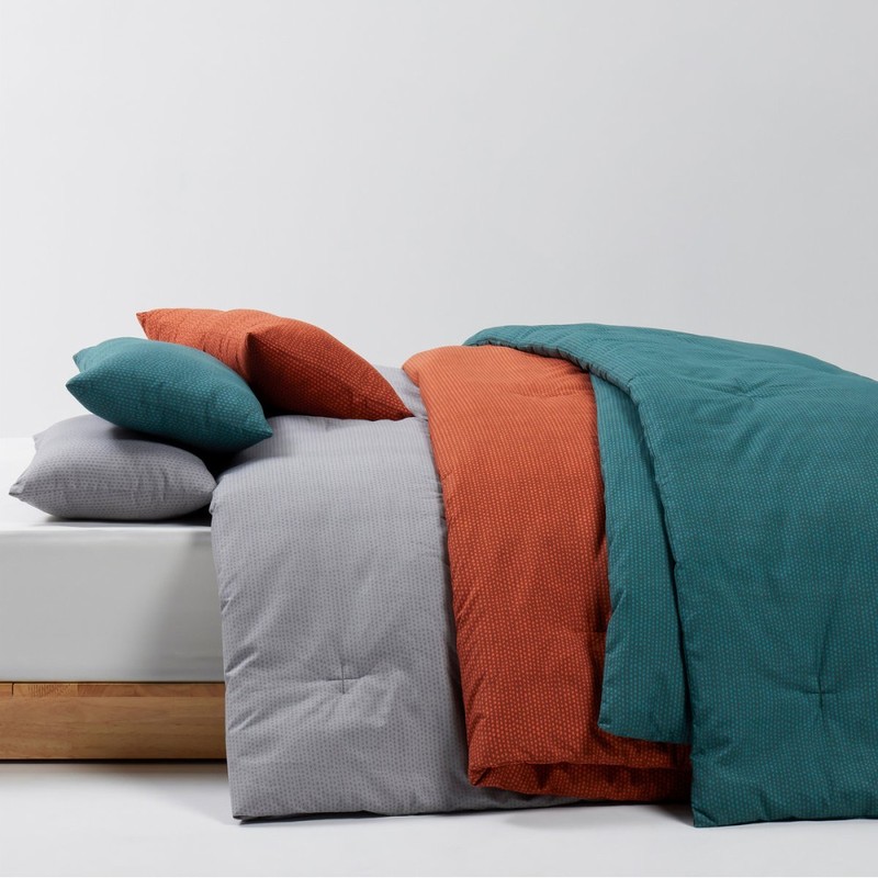 JAJU [JAJU] High-Density Peach Skin Blanket Pillowcase Set_SS_Orange