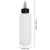 MUKLEI 20 Pack 4 Oz/120ML Plastic Squeeze Dispensing Bottles with