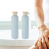 NOLITOY Travel Toiletry Bottles Set 4pcs Refillable Shampoo Dispenser Bottles