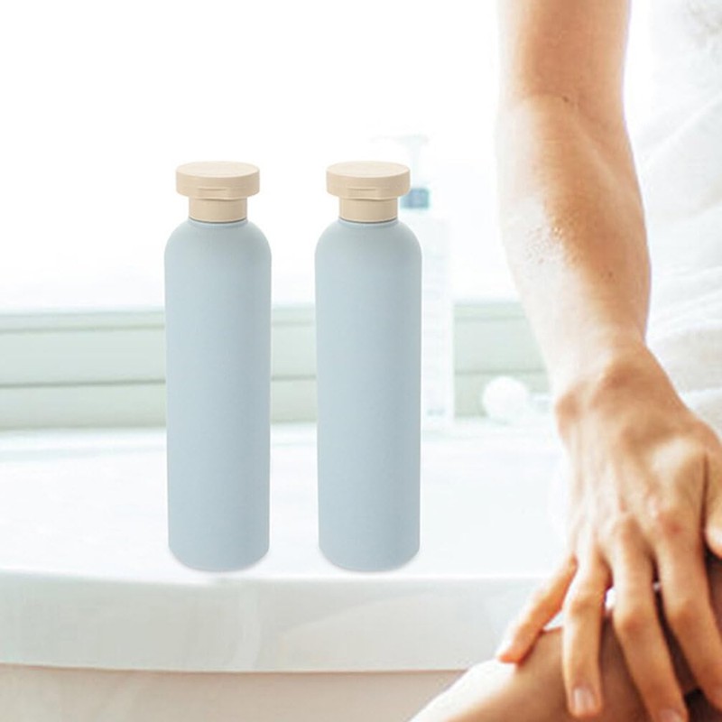 NOLITOY Travel Toiletry Bottles Set 4pcs Refillable Shampoo Dispenser Bottles