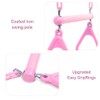 18" Pink Trapeze Swing Bar Rings 48" Heavy Duty Plastic