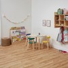 ECR4Kids Streamline Single-Sided Book Display with Storage, Classroom Bookshelf, Natural