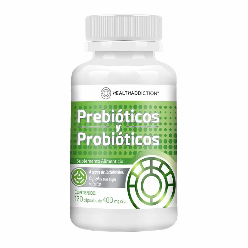 HEALTHADDICTION - Probióticos y Prebióticos Fórmula Avanzada con 4 Cepas