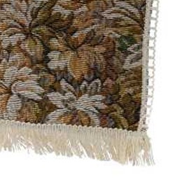 Classic Home Store Decorative Floral Castles Tapestry Chair Backs with Cotton Fringe Sofa Furniture Cover Antimacassar