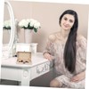 iplusmile Rectangle Unfinished Wood Jewelry Box with Hinged Lid for