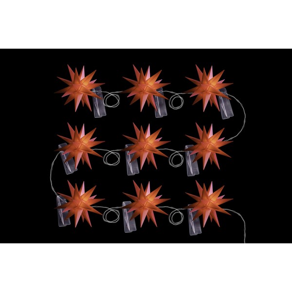 DecoTrend GmbH Sterntaler Star Chain, Christmas Star Chain, 9 Stars,
