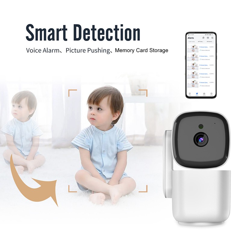 WiFi Security Camera 1080p Night Vision Auto Tracking 2 Way
