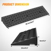 Nilight 3.2" Rise Curb Ramps, Heavy Duty Rubber Driveway Threshold