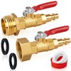 FANOVO RV Winterize Blowout Adapters, 3/4'' GHT Male & Female