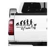 Siviwonder Powder Puff Powder Puff Crested Dog Evolution Car Sticker