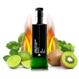 Cook by Color, Gluten Free & Sugar Free BBQ Sauce, Keto BBQ Sauce, Low Sodium, Infused with Lime, Basil, Cilantro, Kiwi & Chilies, Unique Barbeque Sauces, Me, Myself and Lime Flavor, 11.8 Fl Oz