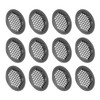 sourcing map 12Pcs Air Vents Circular Flat Soffit Vent 50mm/2"