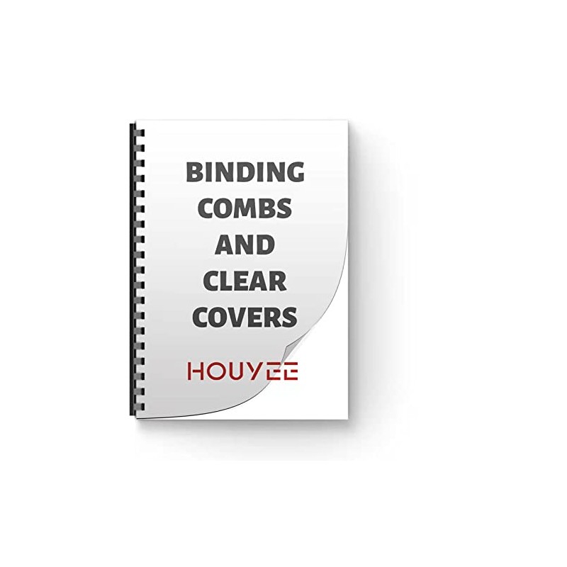 HOUYEE 50 Pack 19 Ring Plastic Binding Combs,1 Inch Binding