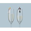 NPW-USA NPW61307 NPW Cocktail/Wine Glass Markers, Happy Couple
