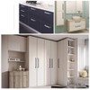 BOZONLI 2 Pcs Black Kitchen Cupboard Handles Cabinet Handles Drawer