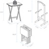 Casual Home 5pcs Tray Table Set, Espresso (New)