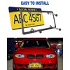 FBJTDQ Carbon Fiber License Plate Frame- Stainless Steel Car Tag