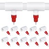 10Pcs Chicken Water Nipples, Chicken Nipple+Tee Waterer Kit, Automatic Poulrty