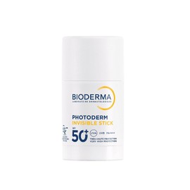 BIODERMA, Protector Solar en Barra, Photoderm Invisible Stick FPS 50+, Acabado Mate, Reaplicación Fácil, 15 G