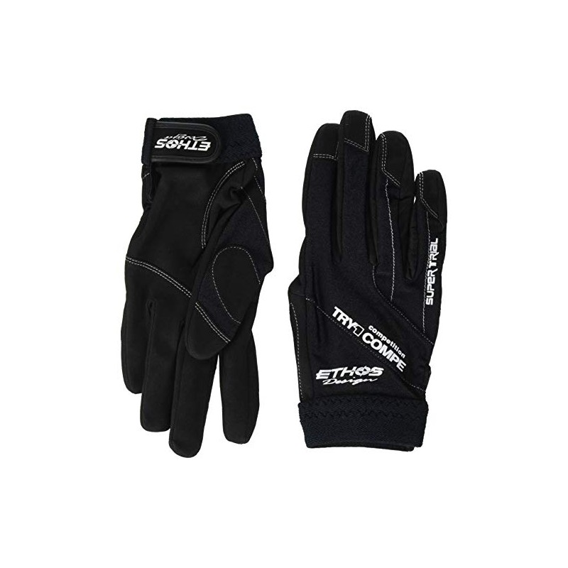 Ethos Design TRY-1 TR92 Tri-One Competition Gloves, Black, LL Size