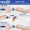 Poolvio 15 FT Telescopic Pool Pole - Adjustable 3 Piece
