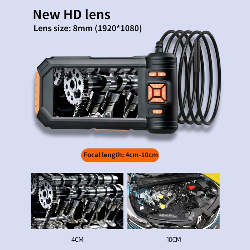 Endoscope Camera with Light, HD 1080P Borescope with 5'' LCD