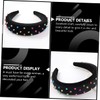 Healvian Wide Acrylic Rivet Sponge Headband for Women Comfortable Workout