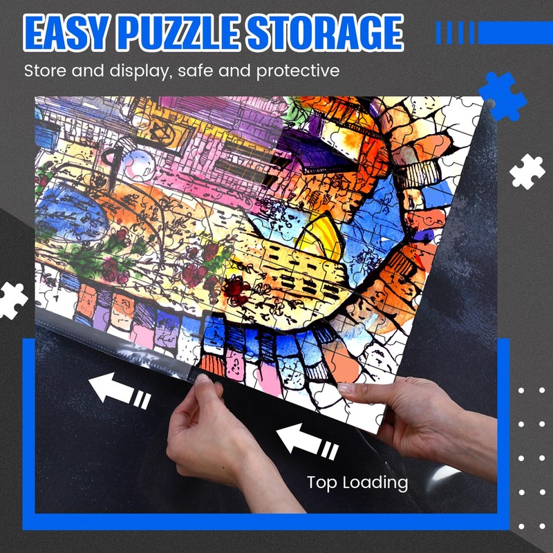 Nezyo 30 Pockets Puzzle Storage Folder Keeper for 1000 Pieces
