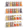 Sezanrpt Acrylic Wall Spice Rack Organizer, Seasoning Rack Shelf Organizer,