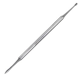 Podiatry Blacks Files and Probe by YNR® - German Chiropody Blacks File Spoon and Swan Neck Probe for Podiatry Use - Pedicure Foot Care Tools (Spoon and Pointed)