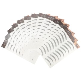 Baluue 12pcs Eyebrow Stickers for Effortless Makeup Reusable Artificial Eyebrow Tool for Full Natural-looking Brows Skills Required Easy Application