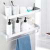 Bathroom Shelf Wall Mount Space Aluminium Shower Single Layer Shelf