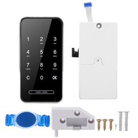Electronic Password Card Lock RFID Smart Keyless Touch Screen for File Shoe Cabinet LockerSilver RFID Bracelet